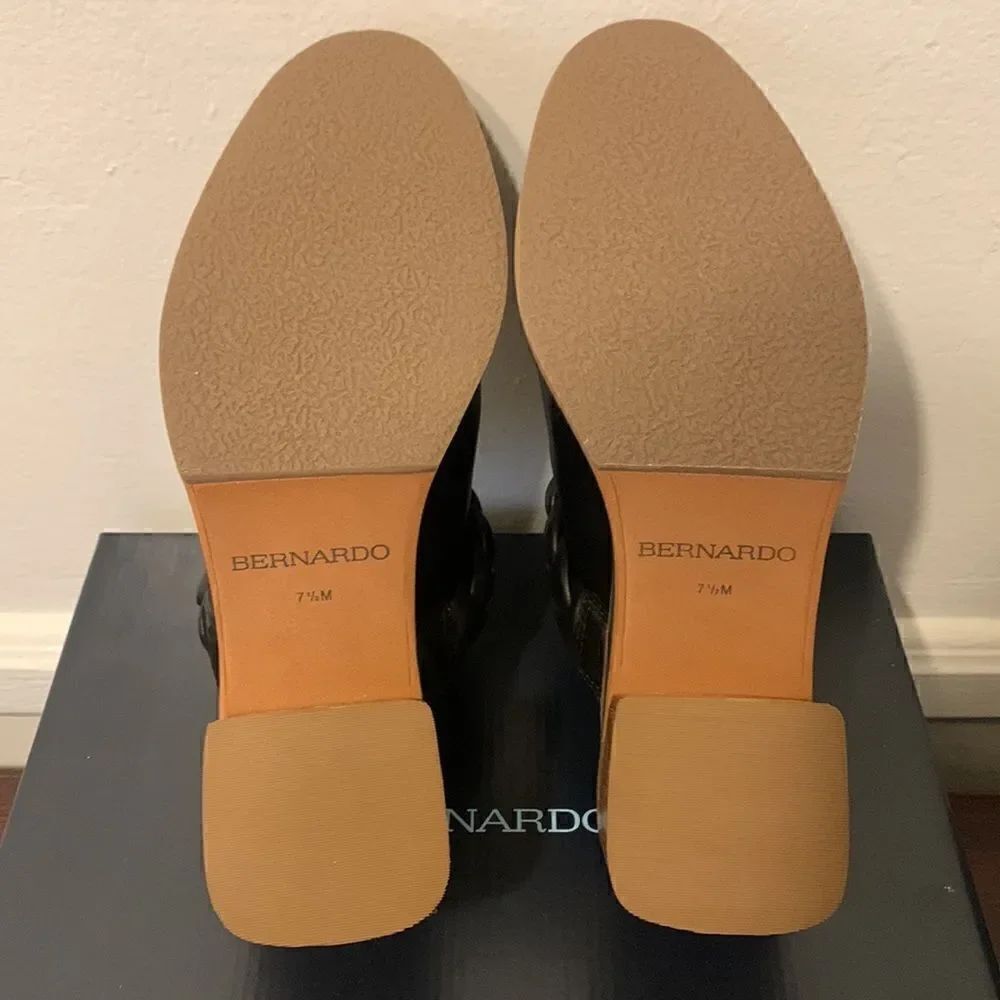 Bernardo footwear Women’s leather upper/ lining mule in black size 7,5, NIB - Picture 13 of 14